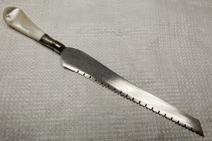 Vintage sehr ausgefallenes Messer mit Perlengriff - Bild 1 von 3