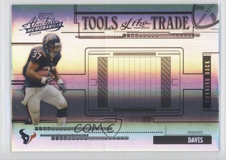 2005 Playoff Absolute Memorabilia Spectrum Black /10 Domanick Davis #TT-26 - Image 1 of 2