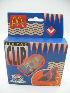 Jouet McDonald's Vintage Happy Meal Produit derivé TIC TAC CLIP  Maison Ronald - Picture 1 of 8