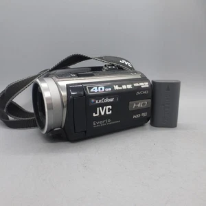 JVC Everio GZ-HD10EK Handheld High Definition HDD Camcorder Black Tested - Picture 1 of 8