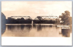 K32/ Afton New York RPPC Postcard c1910 Chenango New Iron Bridge 57 - Picture 1 of 4