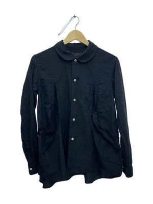 Camisa manga larga BLACK COMME des GARCONS S poliéster negra lisa 1L B015 Foto 1 de 4