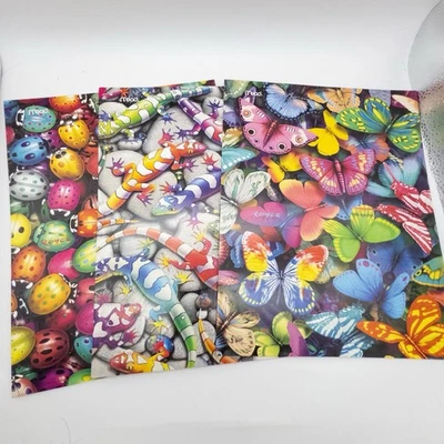 Lote de 3 carpetas 3D Mead Royce McClure Ladybugs Lagartos Mariposas Nuevo 2008 Foto 1 de 4