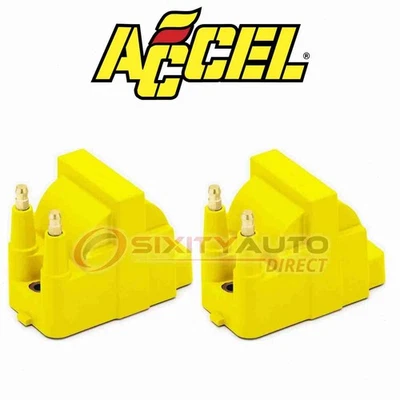 2 pc ACCEL Direct Ignition Coil for 1993-1996 Buick Century 2.2L L4 - Spark qa Foto 1 de 4