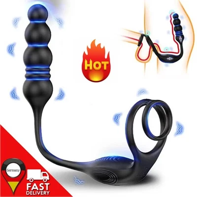 Anal Prostata Massagegerät Vibrator Dildo Stoßfunktion Sexspielzeug💕 für Männer - Bild 1 von 4