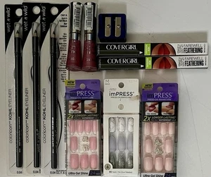 mixed makeup lot high end SS22 Kiss Press Ons. See Description! See Pics! - Picture 1 of 7