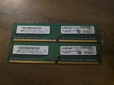 2 x 1GB 1Rx8 PC2-8500U, used, replacement memory for PC RAM - Image 1 of 2