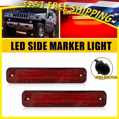 Для Hummer H2 2003 2004-2009 2 шт красные светодиодные габаритные огни сигнальные парковочные лампы - Изображение 1 из 4