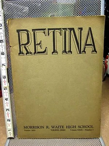 RETINA magazine October 1925 Toledo WAITE HIGH SCHOOL Indians OHIO - Picture 1 of 2