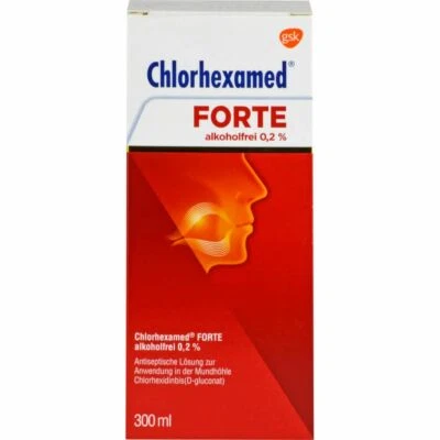 GLAXOSMITHKLINE CONSUMER HEALTHCARE CHLORHEXAMED FORTE alkoholfrei 0,2% Lösung 300 ml PZN12574692