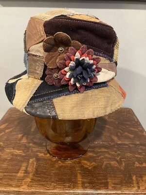 Vintage KOKIN New York Flower & Patchwork BUCKET HAT Excellent Condition - Image 1 of 4