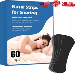 Extra Strength Nasal Strips – Hypoallergenic, Breathable, Latex-Free, Pain-Free - Picture 1 of 9