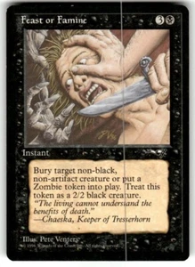 Feast or Famine (Knife) - Alliances - Magic the Gathering MTG LP - Picture 1 of 2
