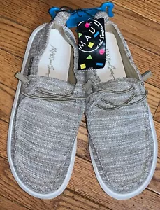 Maui and Sons NEU Herren Gr. 9 Khaki Leicht Slipper Strand Halbschuhe Schuhe Neu mit Etikett - Bild 1 von 5