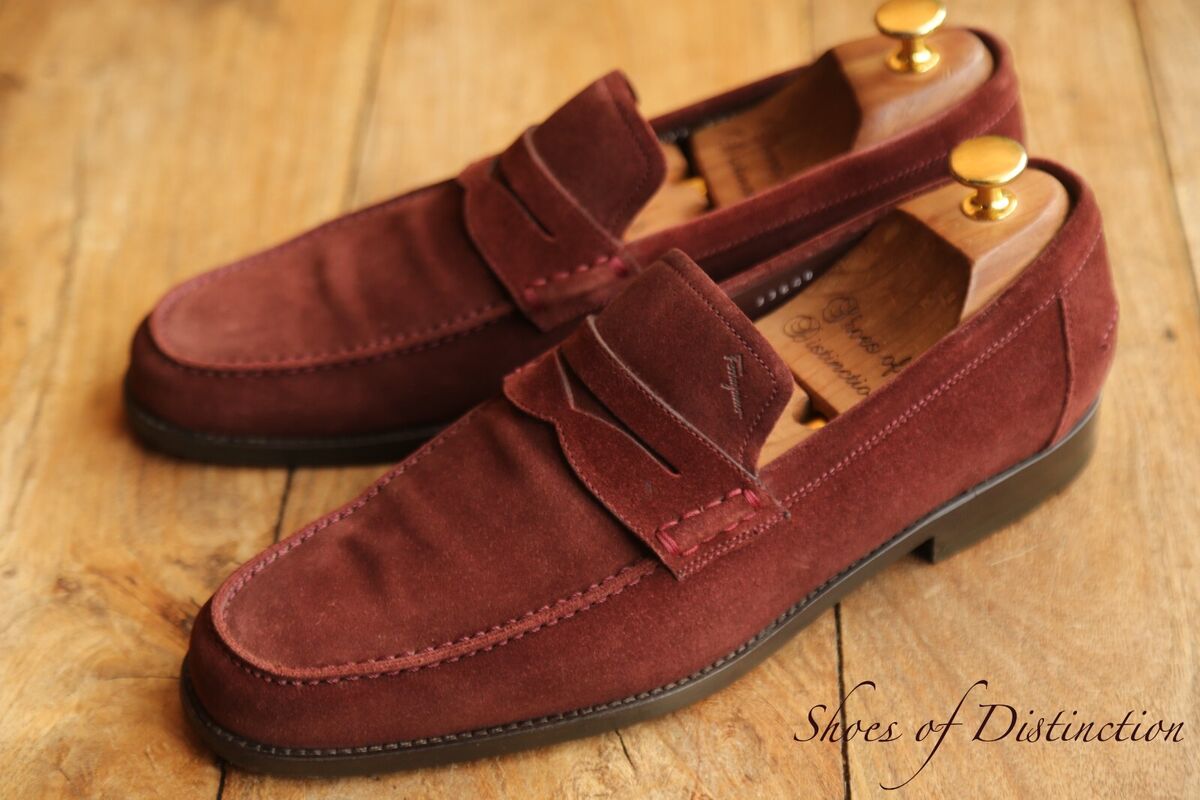 Salvatore Ferragamo Loafer EE Suede Casual Shoes for Men for Salvatore Ferragamo Loafer EE Suede Casual Shoes for Men for