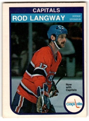 Rod Langway 1982-83 O-Pee-Chee #368 Washington Capitals - Image 1 of 2