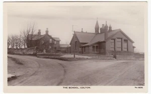 Yorkshire; The School, Colton, Leeds RP PPC By H Burniston, Unused, c 1910's - Foto 1 di 2