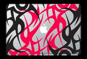Design Tattoo Decal Sticker Apple Mac Book Air/Pro Dell Laptop Tribal Wrap - Picture 1 of 2