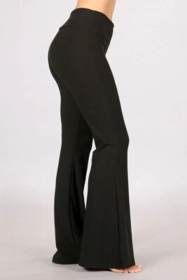 Pantalones de punto acanalados pesados Chatoyant negros pequeños Foto 1 de 4