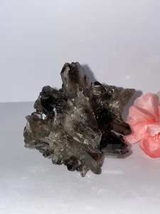 Echter natürlicher Rauchquarz Kristall Cluster - Bild 1 von 12