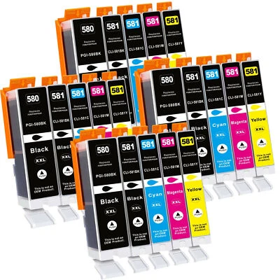 TNN 5-20x Patronen für CANON PGI-580 CLI-581 XXL PIXMA TS705a TS6351a TS6350a TR8550