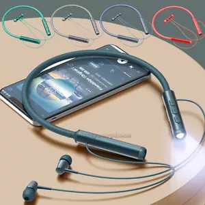 Wireless Bluetooth 5.0 Neckband Headphones Mic Headset Stereo Earbuds Earphone - Bild 1 von 57