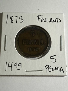1873 Finland 5 Pennia - Picture 1 of 2