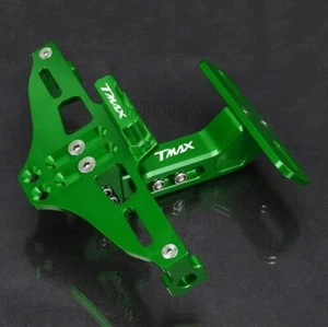 PORTA TARGA TECH VERDE A LED STAFFA REGOLABILE YAMAHA T-MAX TMAX 500 - Picture 1 of 2