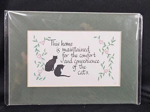 Linda Harris PenCraft Caligrafía/Gatos Negros y Corazones Rosados/Mate/Nuevo - Imagen 1 de 6