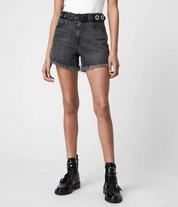 ALLSAINTS YANNI HIGH-RISE DENIM SHORTS SIZE 29 NEW WITH TAGS RRP £69