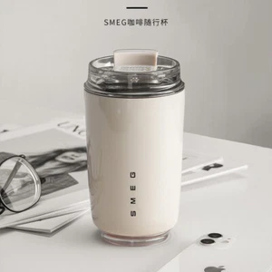 240ml Smeg Coffee Mug Stainless Steel Travel Water Bottle Insulated Cup 8 Colors - Picture 1 of 18