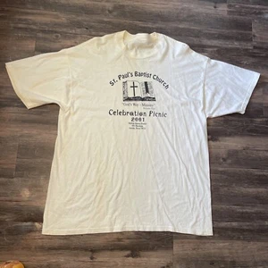 Vintage 2000s St. Paul’s Baptist Church Celebration Picnic T Shirt Size 3XL Y2K - Picture 1 of 9