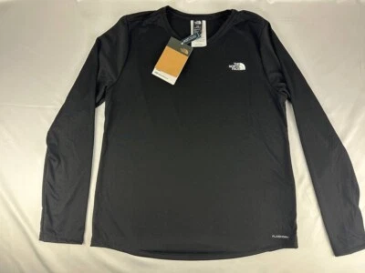 NUEVO CON ETIQUETAS The North Face Elevation Manga Larga Flashdry Mujer Mediano Negro Foto 1 de 4