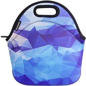 Neoprene Lunch Bag/Lunch Box/Lunch Tote/Picnic Bags Insulated Cooler (Blue)