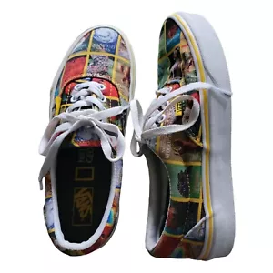 Vans National Geographic Sneakers Canvas Colorful Print Lace Up Size 7.5 Womens - Picture 1 of 11