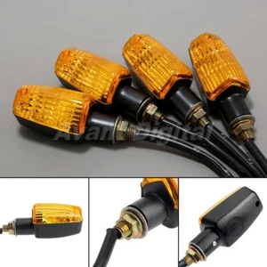 4Pcs Motorcycle Turn Signal Indicators Amber Bulb Light for Honda CRF70F CRF450R - Picture 1 of 5