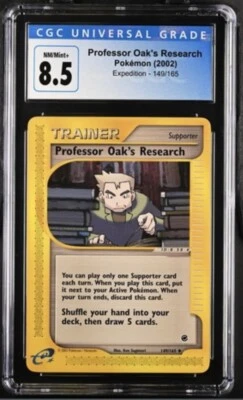 Pokemon Expedition Professor Oak's Research 149/165 CGC 8.5 - Image 1 of 2