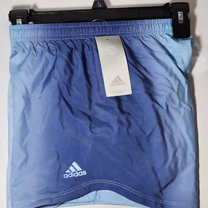 Adidas Girls L 14 Running Sports Shorts Lined w/Elastic Waistband & Drawstring - Picture 1 of 12