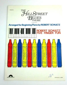 The Hill Street Blues Theme Beginning Piano Sheet Music Post 1981 - Picture 1 of 3