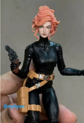 1/6 1/12 1/18 Female Red Queen Girl Head Sculpt Model For Action Figure - Image 1 of 4