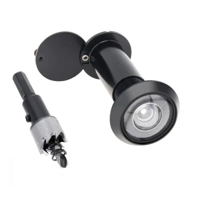 Visualizador de porta olho mágico visão de 200 graus furo de segurança para porta de 1,57 a 2,56 pol. - Imagem 1 de 4