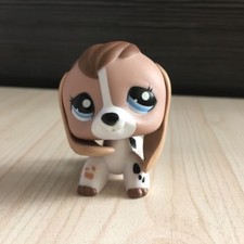 Lps Littlest Pet Shop #2207 Lps White Tan Beagle Dog Figure