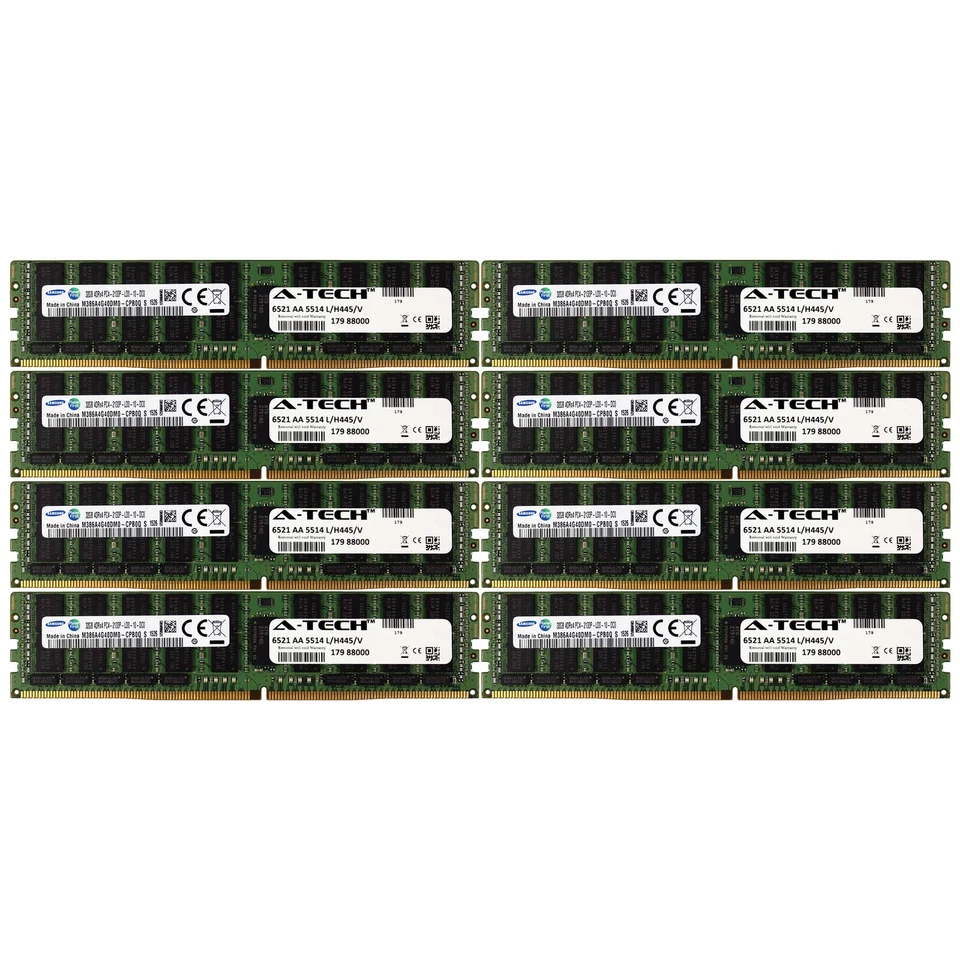 DDR4 2133MHz LRDIMM 256GB Kit 8x 32GB HP Cloudline CL2100 753225-B21 Memory RAM - Image 1 of 1