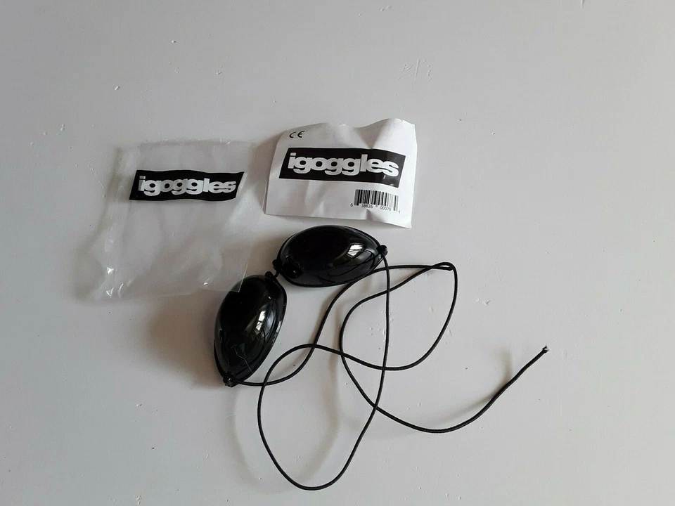 10 PAIRS SUNBED GOGGLES TANNING BED UV EYE PROTECTION SLIM LINE ELASTIC iGOGGLES