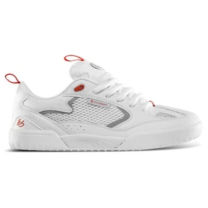 Es Skateboard Shoes Quattro White/Grey/Red - Picture 1 of 4