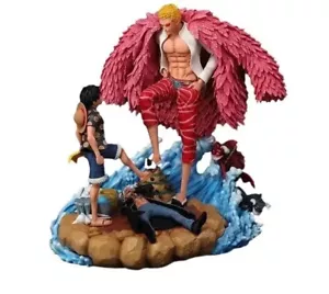 One Piece - Luffy VS Doflamingo Law- Anime Modell Figur - 21cm Sammlerfigur PVC - Bild 1 von 4