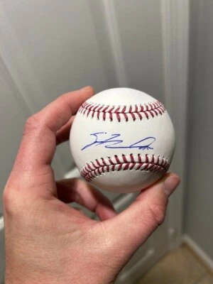 Sean Newcomb Boston Red Sox Star Pitcher autógrafo firmado ROMLB béisbol Foto 1 de 2
