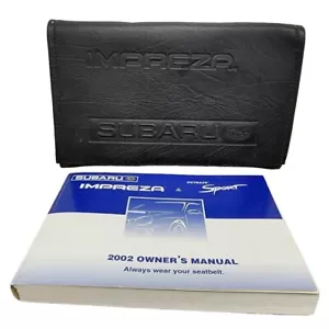 2002 Subaru Impreza Outback Sport Owners Manual with Vinyl Case OEM - Foto 1 di 3