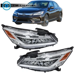 For 2016-2017 Honda Accord Touring Sedan Only LED Headlight Assy Right&Left Side - Picture 1 of 8