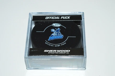 MANITOBA MOOSE AHL 2018 OFFICIAL GAME PUCK NEW Winnipeg Jets Farm Team Affiliate Cover